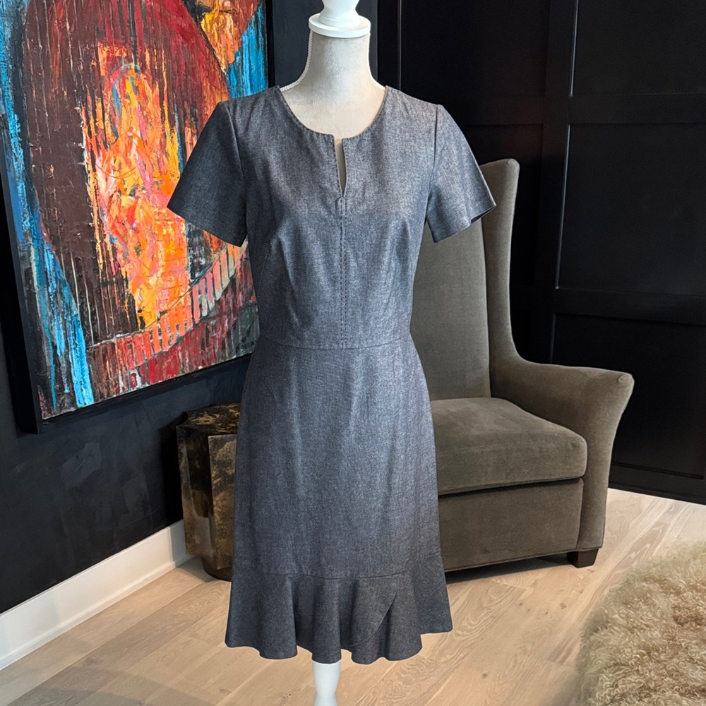 Banana Republic Charcoal Midi Dress
